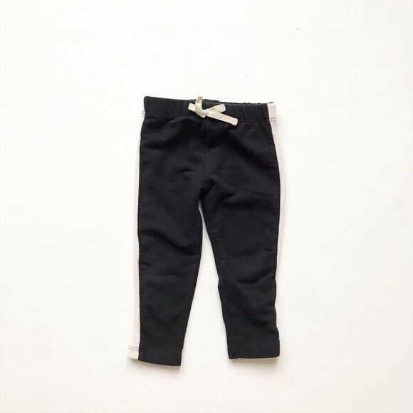 ZARA black side ribbed sweatpants EUC 18-24 months - Picture 1 of 4